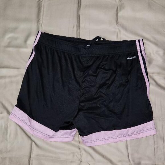 adidas Pants - Adidas women's running athletic shorts black and pink XL